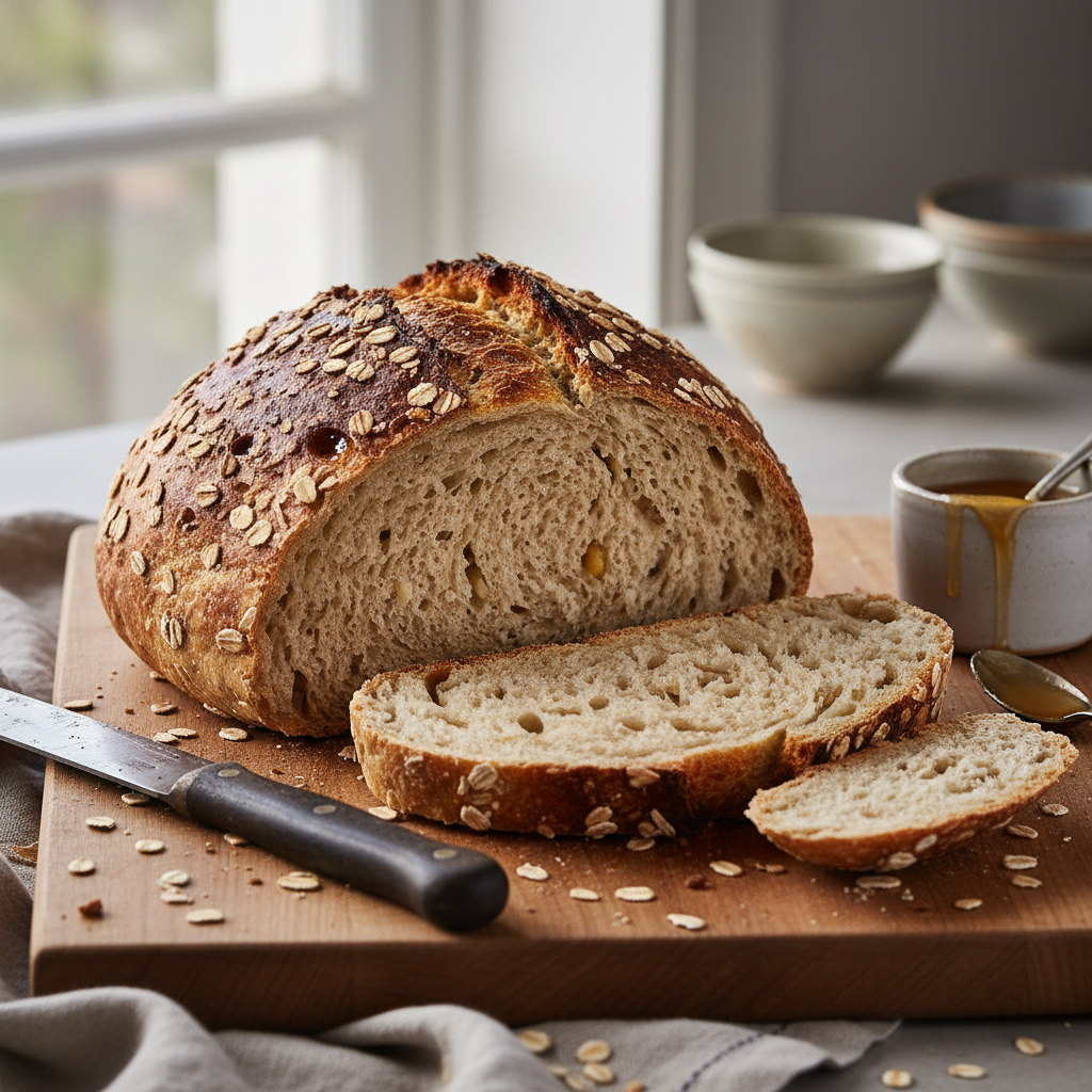 Honey Oat Sourdough Loaf